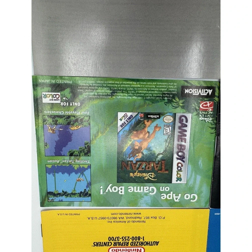 Nintendo GameBoy Color Manual Lot Of 7 -NO GAMES Frogger Donkey Kong Country Etc